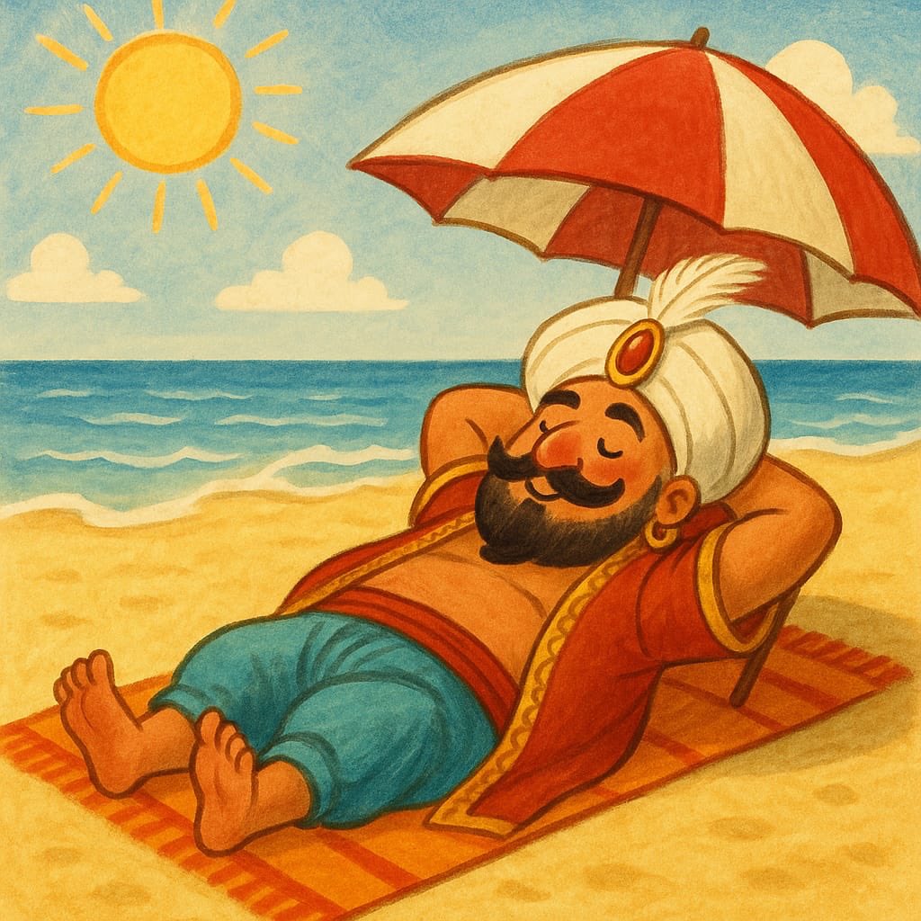 rhymes_un's tweet photo. Sultan getting a suntan https://t.co/Zq0u553uHN