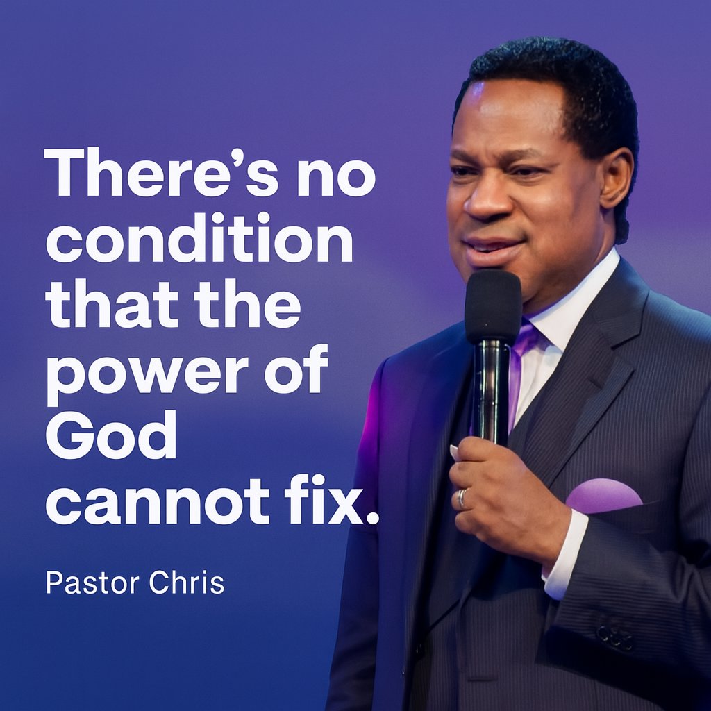 “There’s no condition that the power of God cannot fix.” ~ Pastor Chris Oyakhilome
#healingstreams #PastorChris
#PrayWithPastorChris #HSLHSJuly2025