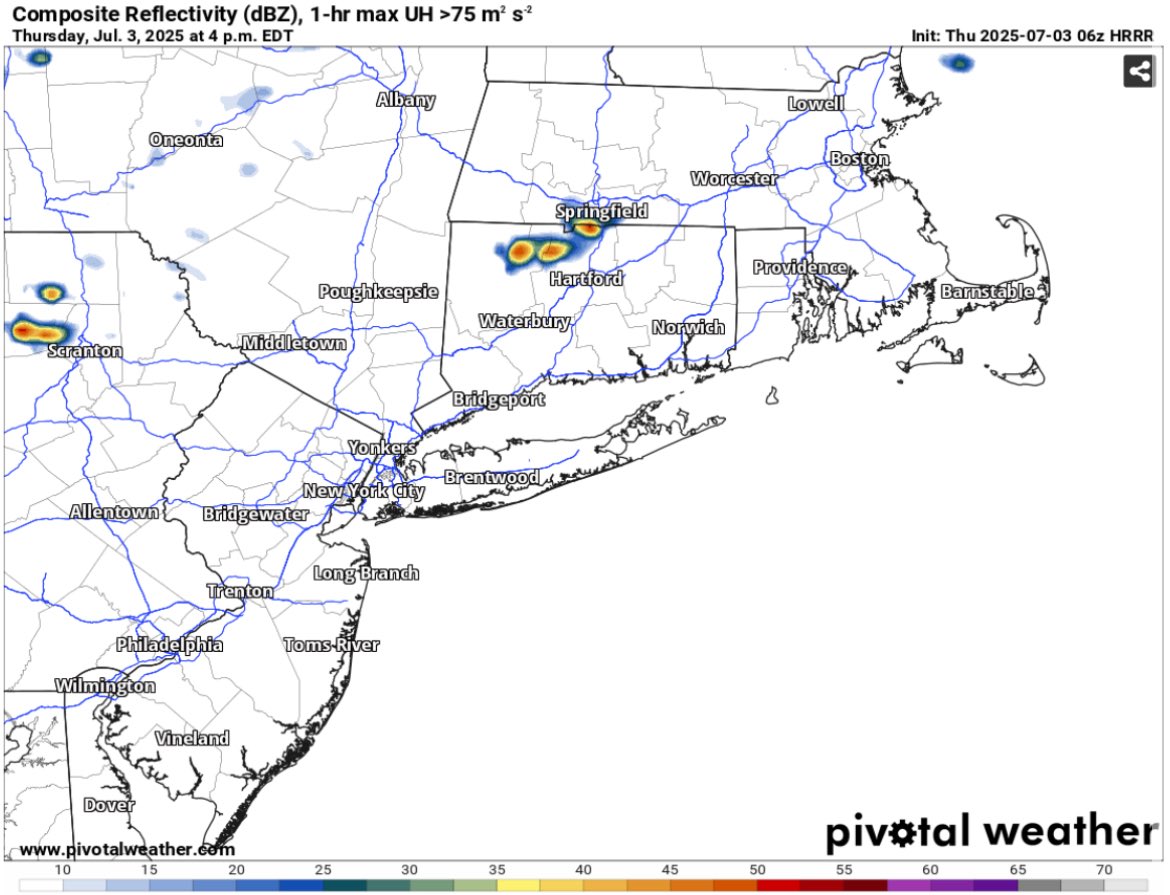 ***** Strong to Severe Storms Today ****

Potential for some damaging storms with large hail and strong winds exist especially discrete or supercells develop. Always in NE very difficult to achieve potential and some red flags are present. Coverage and strength also. 4pm shown.