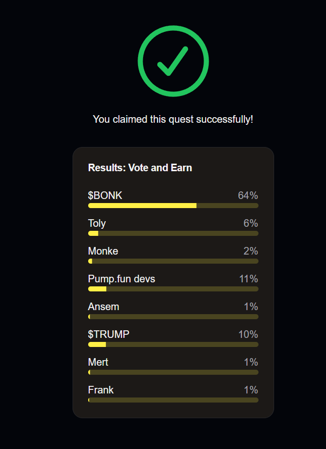 i vote bonk
@Solflare
#SolflareVote