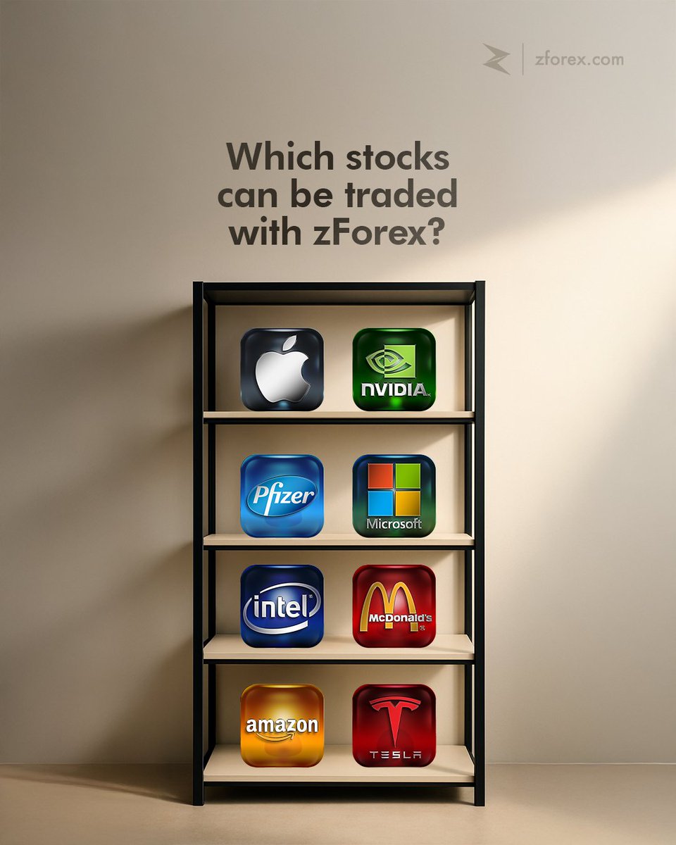 zForexglobal's tweet image. Looking to trade big names? We’ve got you covered! 💼📈
Choose from hundreds of global stocks, including Apple, Microsoft, Meta, Nvidia, Google, and Amazon, all with top-tier trading conditions.
Ready to get started? 😎
#StockTrading #TradingPlatform #zForex