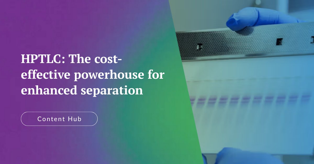 Unlock powerful precision in your lab with HPTLC!  

Separate, identify &amp; quantify complex mixtures with ease, speed and accuracy, all in one technique. 

Ready to level up your analysis? Dive into our expert resources: eu1.hubs.ly/H0ltrH-0