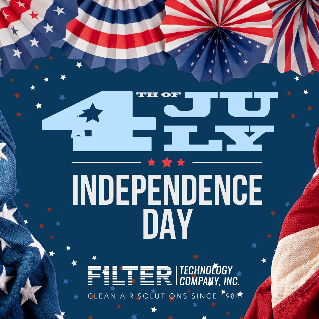 FilterTexas's tweet photo. Wising everyone a safe and enjoyable Independence Day Holiday!  FTC will be closed Friday 7/4/25 and re-open for normal operations Monday 7/7/25 at 8:00am. https://t.co/otJB79tXMW