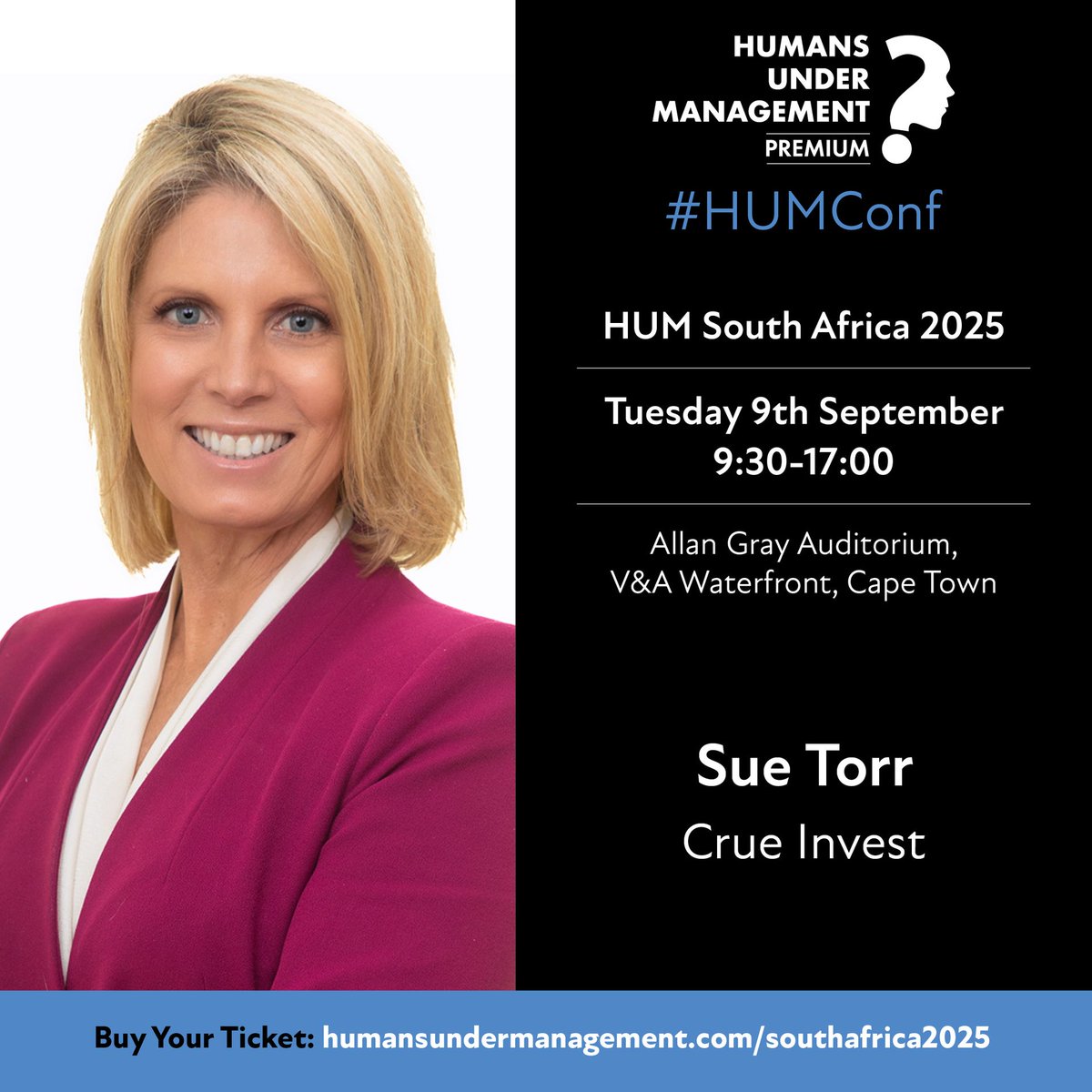 👥 Excited to welcome Craig and Sue Torr from Crue Invest to HUM South Africa 2025!

Gain tools to improve client communication, ease market stress, and help your clients build behavioural skills for long-term financial success.

🎟️ Tickets available at: humansundermanagement.com/southafrica202…