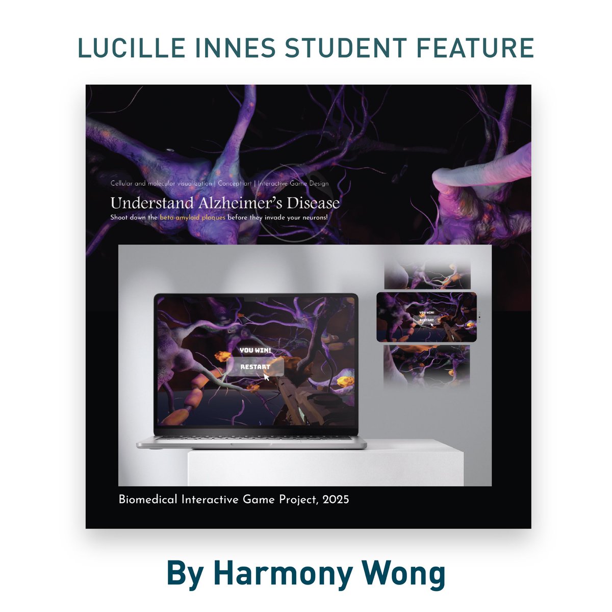 Introducing Harmony Wong, featured student presenter, at the #VesaliusTrust Lucille Innes Student Showcase on Fri, July 18, 2025 (3:00–4:30 pm) at the <a href="/AMIdotorg/">AMI</a> annual mtg in Grand Rapids, MI. Stop by, meet the recent grads &amp; see what they have been working on. #medart #sciviz