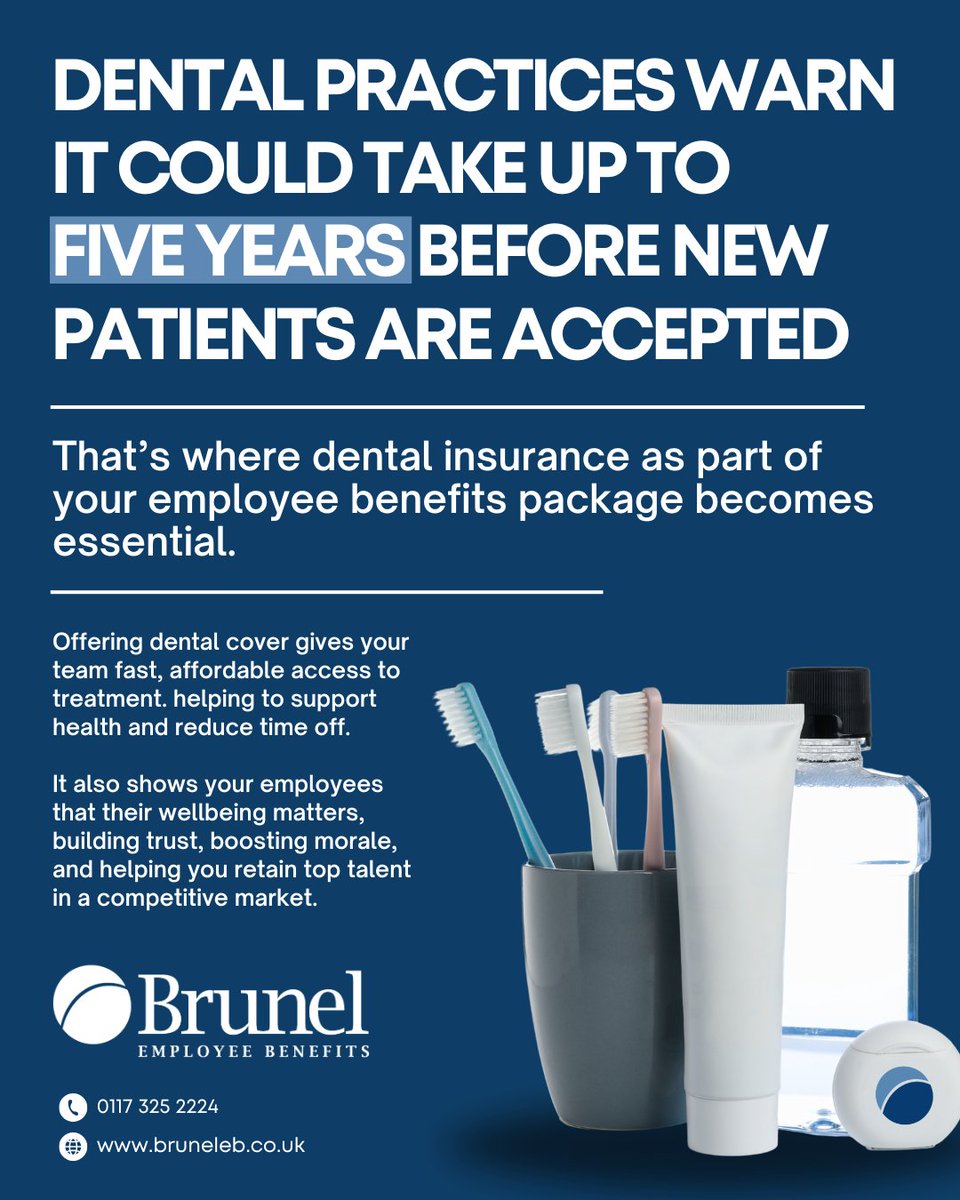 Brunel Employee Benefits (@brunel_eb) on Twitter photo Support your teamβs health and peace of mind with dental insurance they can count on. π
π» loom.ly/IFIoCAQ
βοΈ 0117 325 2224
π₯ contactus@brunelpi-brokers.co.uk Support your teamβs health and peace of mind with dental insurance they can count on. π
π» loom.ly/IFIoCAQ
βοΈ 0117 325 2224
π₯ contactus@brunelpi-brokers.co.uk