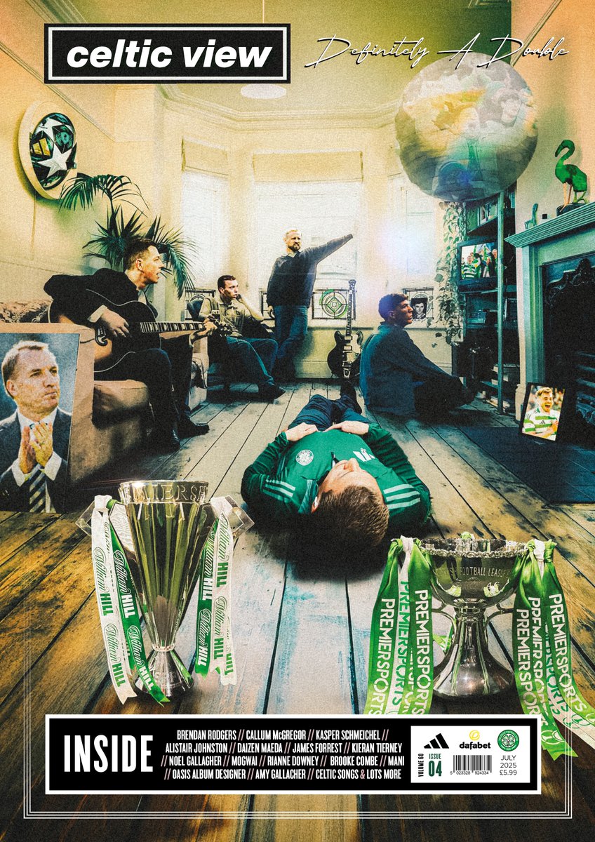 Supersonic Celtic View coming tomorrow 🚨

Packed from cover to cover with great football and music content, the brand new edition of the official club magazine is not to be missed 🍀

Full story: celticfc.com/news/2025/july…
