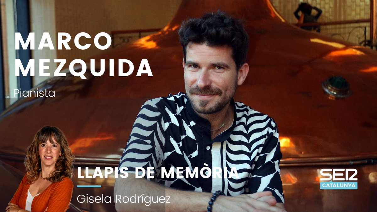 SER CATALUNYA (@sercatalunya) on Twitter photo 🔵 Avui, al <a href="/LlapisMemoria/">Llapis de Memòria</a> ens visita el pianista Marco Mezquida
⏰ De 15 a 16 h a <a href="/SERCatalunya/">SER CATALUNYA</a>
📻 Escolta-ho en directe aquí: cadenaser.com/podcast/sercat… 🔵 Avui, al <a href="/LlapisMemoria/">Llapis de Memòria</a> ens visita el pianista Marco Mezquida
⏰ De 15 a 16 h a <a href="/SERCatalunya/">SER CATALUNYA</a>
📻 Escolta-ho en directe aquí: cadenaser.com/podcast/sercat…