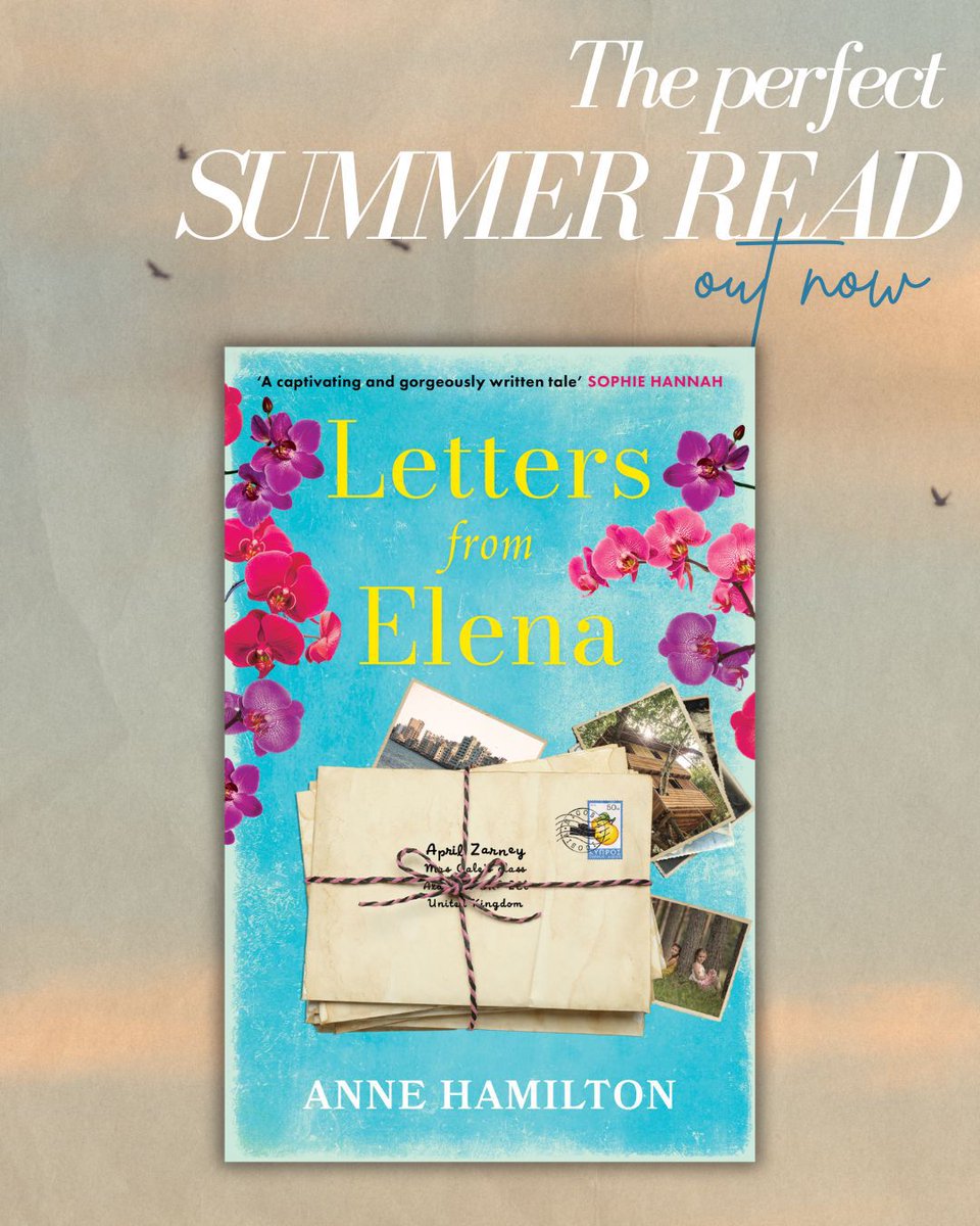 Legend_Press's tweet image. ✨OUT TODAY✨
We’re so thrilled to share that Letters from Elena by @AnneHamilton7 is officially out in the world! 💌📚
A moving, beautifully written novel of memory, mystery, and the enduring power of friendship… this is one you won’t want to miss 🌺💌🌺
#books #booklaunch