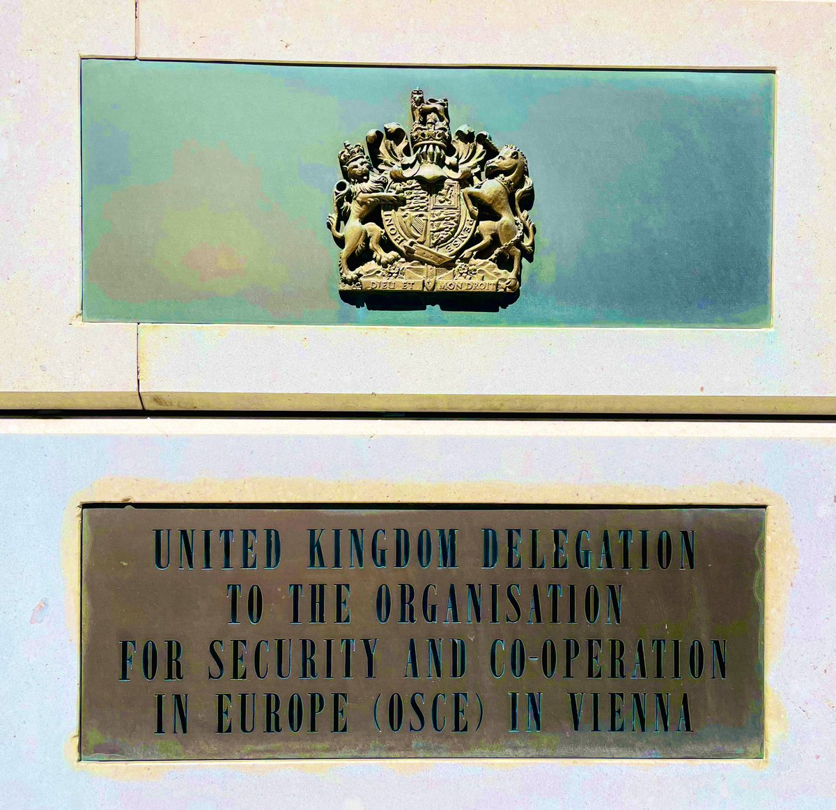 JamesFordUK's tweet photo. Shots of the new workplace at @UKOSCE and @OSCE in the Hofburg palace in Vienna, ahead of my first OSCE Permanent Council meeting in the chair today. #newdigs https://t.co/vJNj6d5tTM