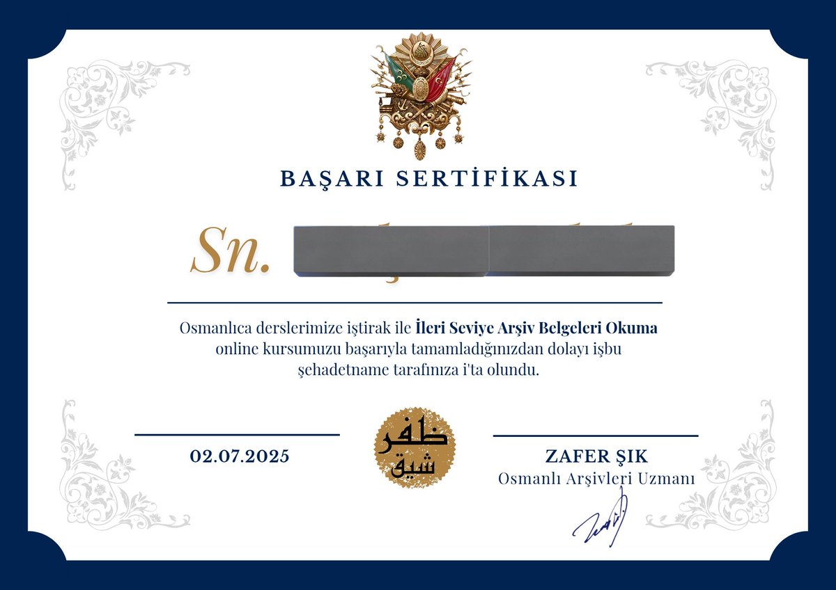 Sertifikalarımız hazır…