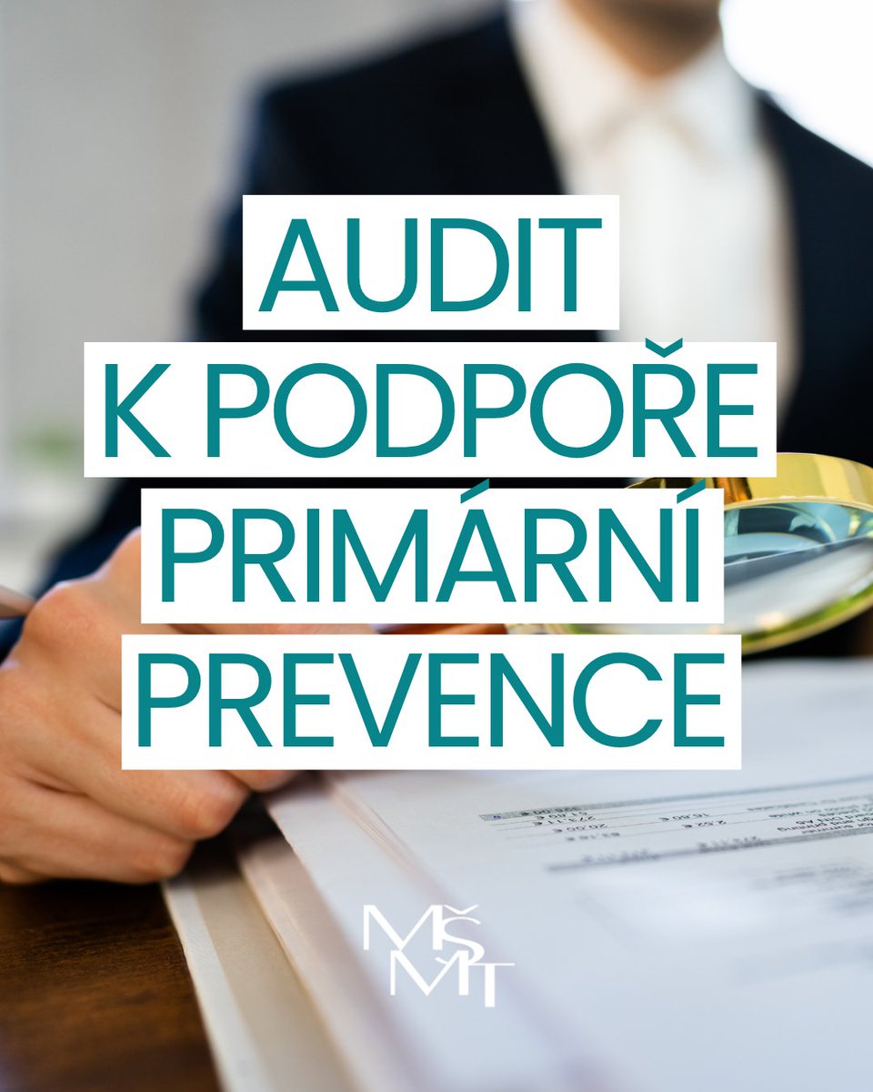 MŠMT (@msmtcr) on Twitter photo 📃 Na základě podnětů z terénu zadal ministr školství <a href="/MikulasBek/">Mikuláš Bek</a> interní audit dotačního řízení na podporu primární prevence.
🔍 Audit se zaměřuje na:
* dodržování lhůt a postupů uvnitř MŠMT
* transparentnost hodnoticích kritérií
* průběh komunikace s žadateli
* přípravu 📃 Na základě podnětů z terénu zadal ministr školství <a href="/MikulasBek/">Mikuláš Bek</a> interní audit dotačního řízení na podporu primární prevence.
🔍 Audit se zaměřuje na:
* dodržování lhůt a postupů uvnitř MŠMT
* transparentnost hodnoticích kritérií
* průběh komunikace s žadateli
* přípravu
