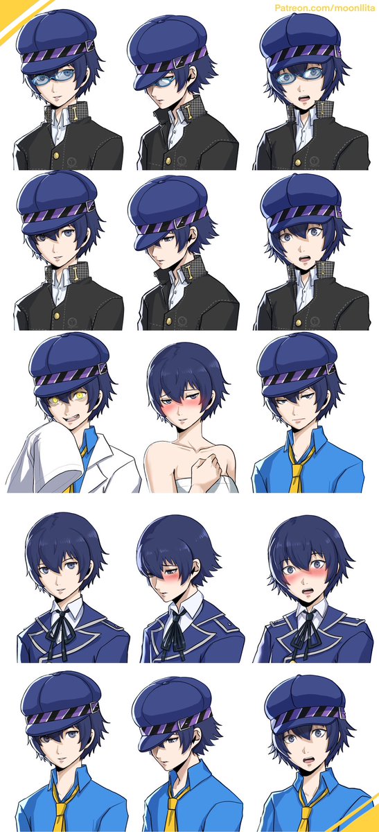 Naoto P4RE sprites fanart! Click for full The file is available on