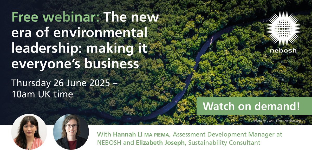 Missed our live webinar? No problem! You can now watch The New Era of Environmental Leadership: Making It Everyone’s Business on demand: bit.ly/4kPNsrU