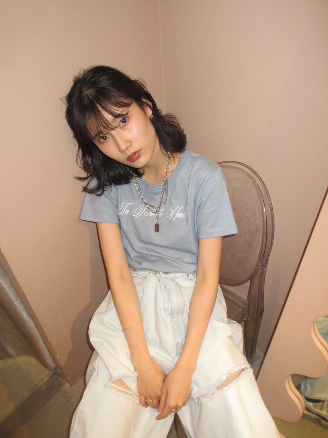 ハニーミーハニー フリルニット クロシェ rienda | フリルクロシェKnit TOP (ニット ) |SHEL'TTER WEBSTORE