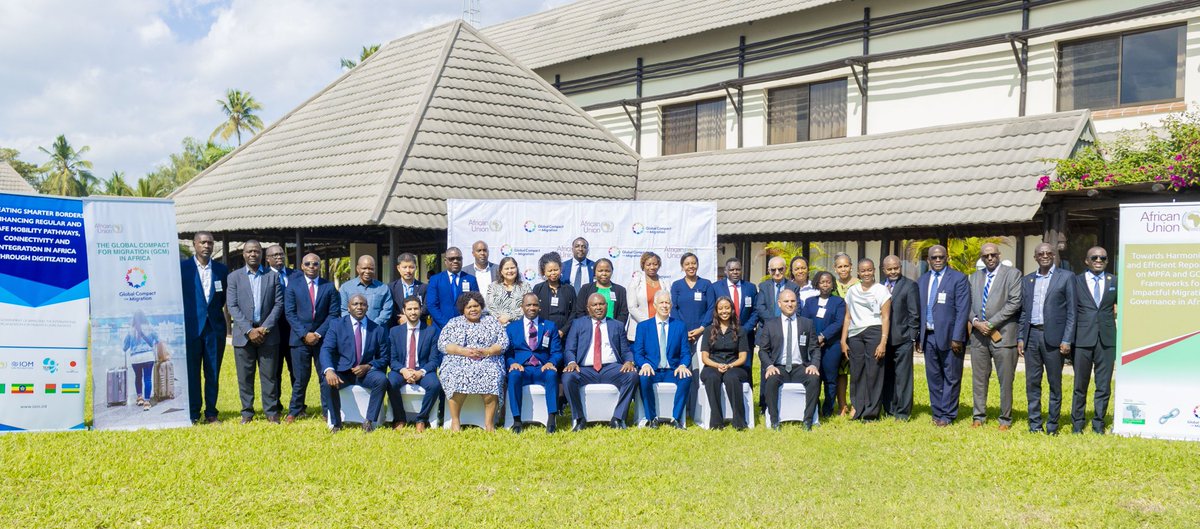IOMatAU's tweet image. This week, IOM together with @ECA_OFFICIAL &amp;amp; @GIZAfricanUnion supported @AU_HHS to enhance the capacity of AU Member States' in reporting under the Migration Policy Framework for Africa &amp;amp; the GCM.

Huge thanks to @mission_japan 🇯🇵 for the support!
#GlobalGoals #DarEsSalaam 🇹🇿