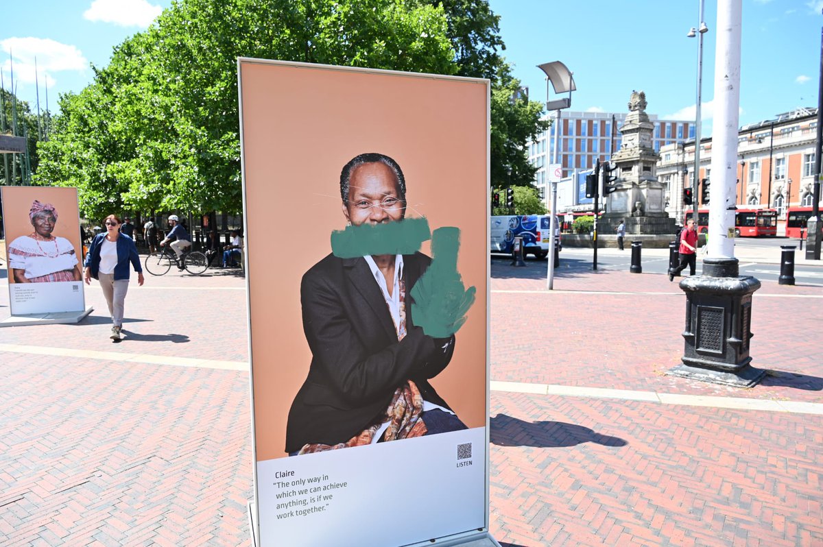 The Windrush Untold Stories Exhibition has been vandalised in a ‘blatant act of racial hatred’ just over a week since it was unveiled in Brixton.