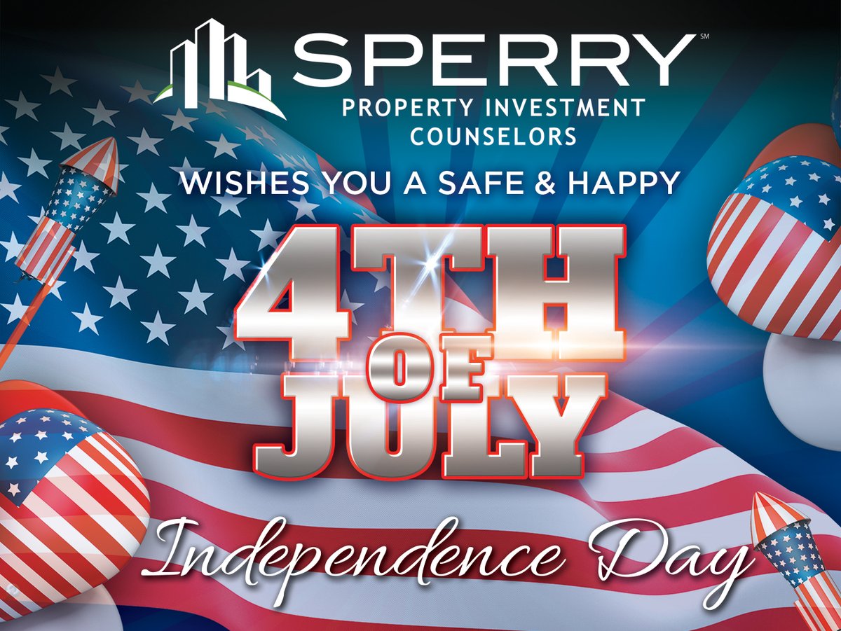 rpliska's tweet photo. Wishing you a safe and happy 4th of July! #cre #commercialrealestate #realestate #investmentrealestate #counselorsofrealestate #sperry #ccim #sior #icsc https://t.co/1EBooRujKq