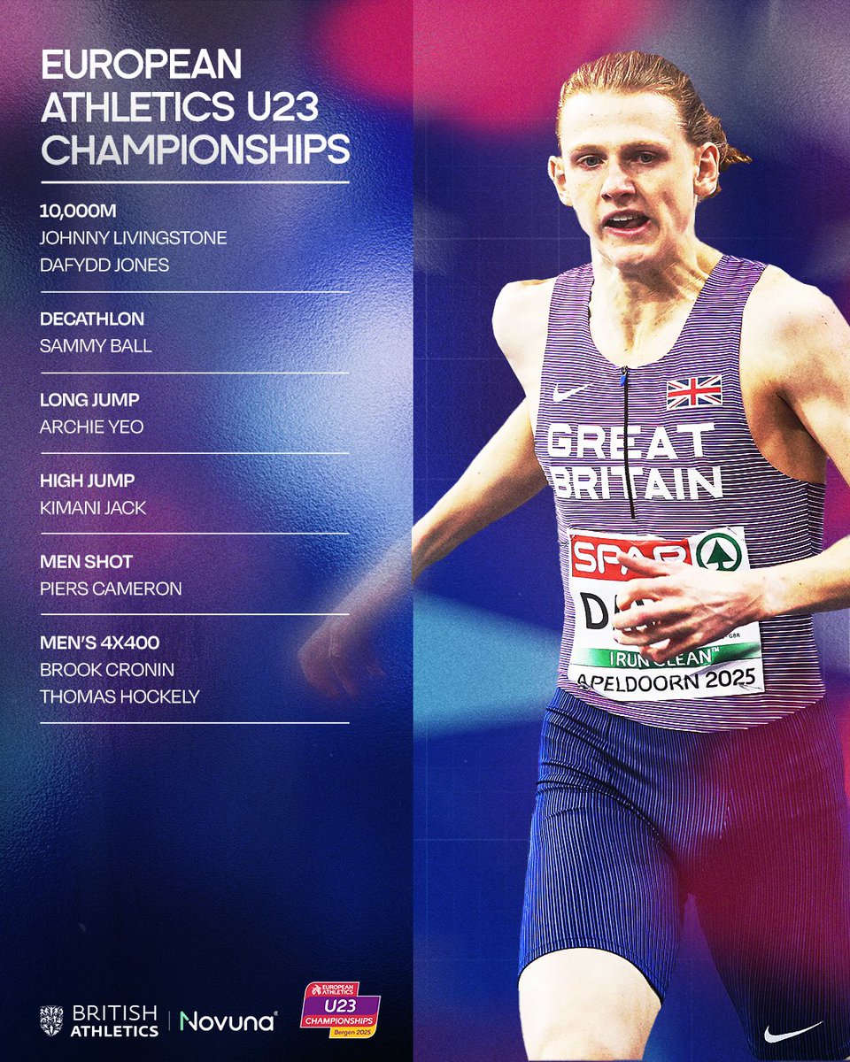 Bring on Bergen 💪

The <a href="/_Novuna/">Novuna</a> GB &amp; NI team for the European Athletics U23 Championships

Find out more now: britishathletics.org.uk/news-and-featu…