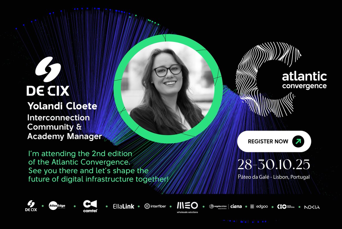 RobinsonYolandi's tweet image. #AtlanticConvergence is more than a tech conference—it&apos;s a global movement shaping digital infrastructure from Africa to the Americas.

📅 Oct 1–3, 2025  📍 Lisbon, Portugal
🔗 Register: tinyurl.com/atlanticconver…

#AtlanticConvergence2025 #AtlanticDigitalInfrastructure