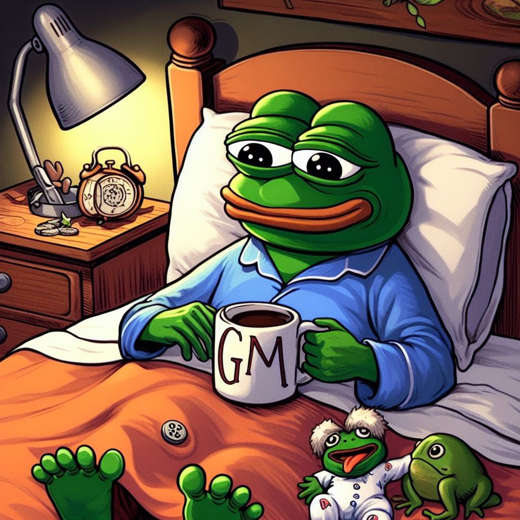 Good morning <a href="/PixelatedPepes_/">Pixelated Pepe's 🐸</a>