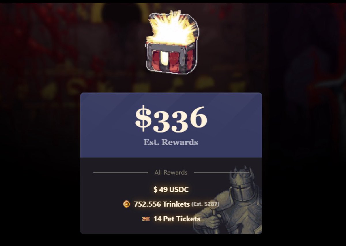 『Risk to Earn』なので負けてる人も沢山いるし、大金を稼いでる人もいます！

Cambriaの場合、シーズン2は2万人が参加し報酬プールは150万ドルにも膨れ上がり、奪い合いました。
Roninガチャ「Jin’s Fortune Spin」は開始3日間で31.8万ドルの支出を記録し、そのうち約22.2万ドル分のNFTが再循環。