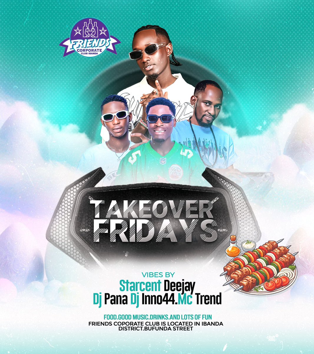 Up next - MamboFayaFriday 
Ibanda - Friends Coperate