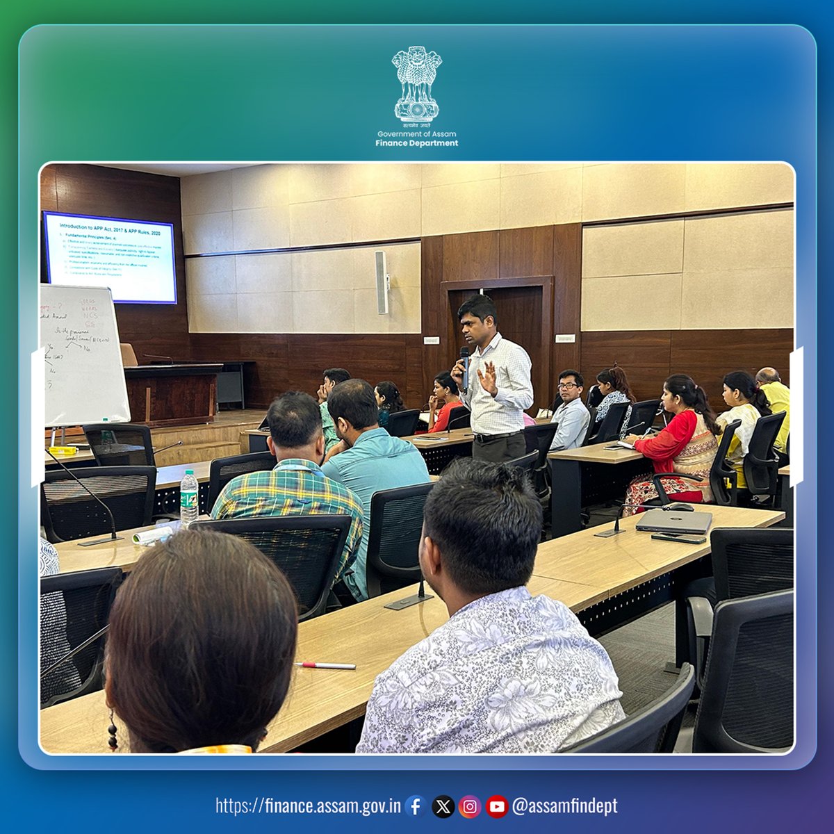 AssamFinDept's tweet image. An interactive training on 'Procurement Compliance: What Every Finance Official Must Check in Proposals' was held today at Janata Bhawan, led by in-house procurement expert Manzil Hussain.
#Procurement #FinanceTraining #ComplianceMatters #GovernmentFinance #CapacityBuilding