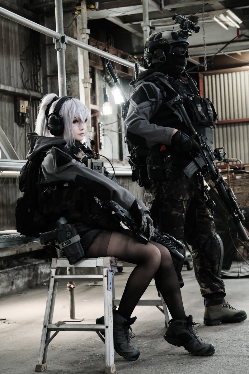 アルマちゃんオフショット

オペレーター：CRSさん
P: YUNさん 
#AEM01TacticalHoodie #キノココスプレ