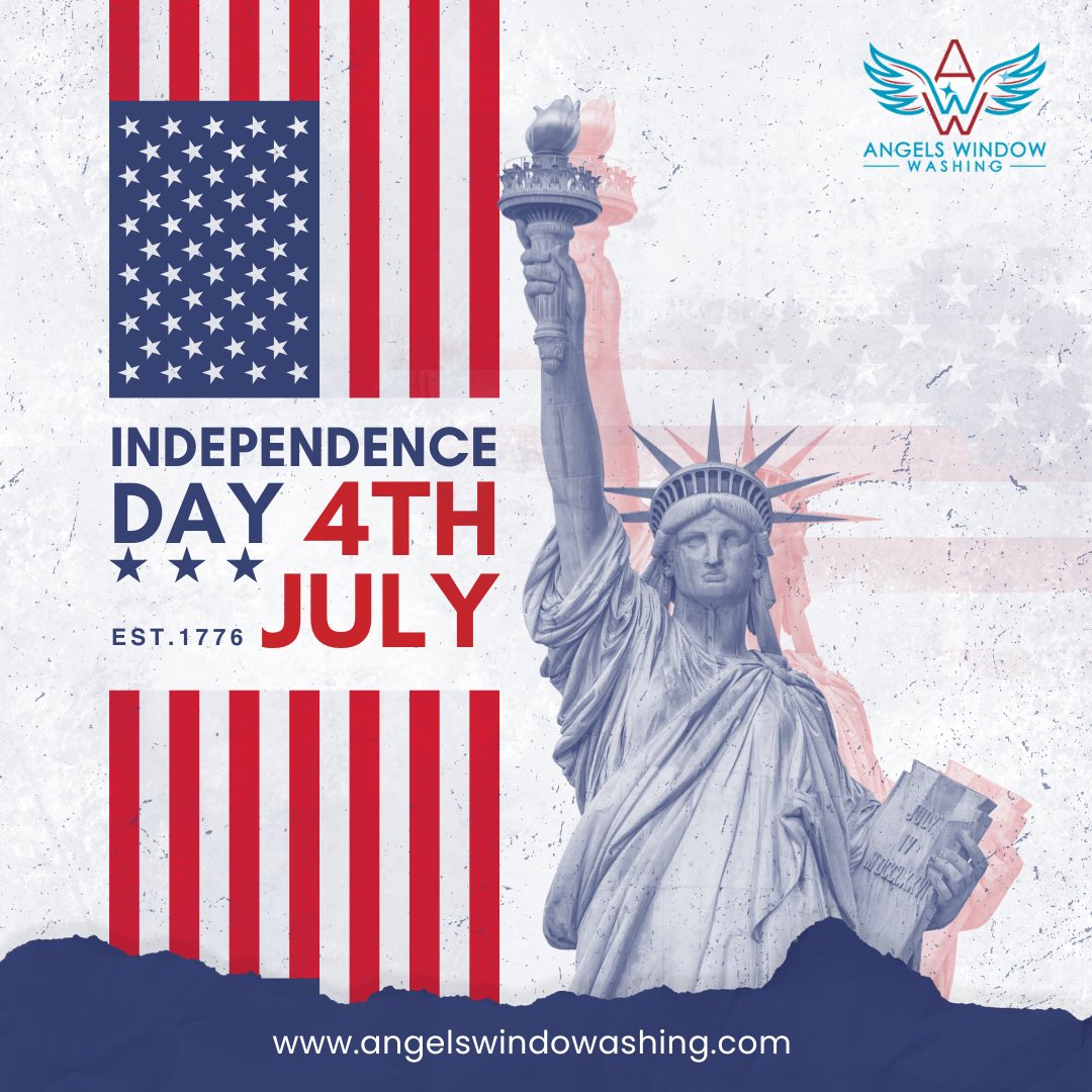 Angels_window's tweet photo. 🇺🇸🪟 Happy Independence Day from Angels Window Washing! 🎆✨

Wishing you a bright, clear, and joyful 4th of July as we celebrate the freedom that lights up our lives—just like we brighten your windows!

#Happy4thOfJuly #IndependenceDay2025 #AngelsWindowWashing #CelebrateFreedom https://t.co/iBYKVt9iNF