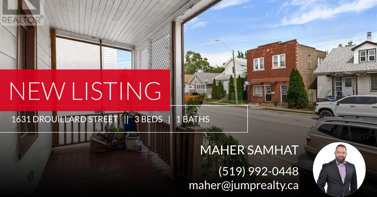 MaherSamhat23's tweet photo. 📍 New Listing 📍 Take a look at this fantastic new property that just hit the market located at 1631 Drouillard Street in Windsor. Reach out here or at (519) 992-0448 for more information

Best regards

Maher Samhat
REALTOR®
Jump ... https://t.co/k6gCA9sEs9 https://t.co/KyYXCgO8qJ