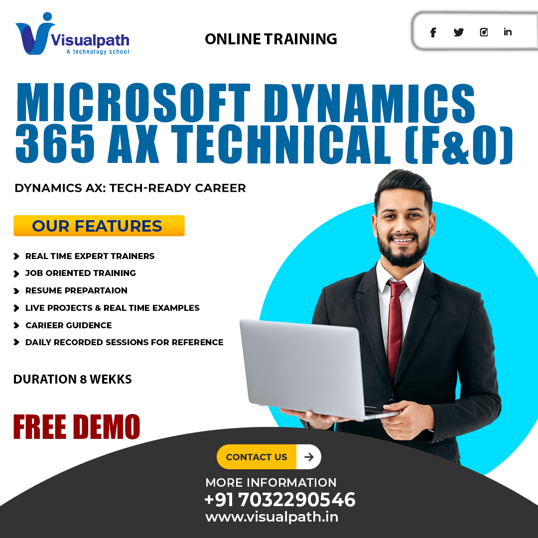 PravinChou430's tweet image. Boost your career with Microsoft Dynamics AX Training by Visualpath!
✅ Expert-led, hands-on ERP training
🌍 Available in USA, UK, Canada, Dubai, Australia
📞 Free Demo: +91-7032290546
🔗 visualpath.in/onlince-micros…
WhatsApp: wa.me/c/917032290546
#MicrosoftDynamicsAX #ERPTraining