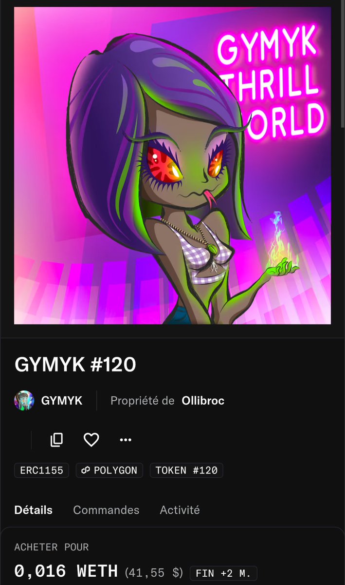 Paradisio ๐ซ๐ท OpenSea / Foundation (@hp24224664) on Twitter photo ๐ฅ GYMYK SHOUT OUT ๐ฅ
Another incredible collector of Gymyk collection in the name of <a href="/ollibrocNFT/">paul</a> ๐ซโค๏ธ!!! What a superb creator!! we're so happy to have you on board๐คฉ๐คฉ
Do you see his Blue collection ? You must gooooo! So beautiful !๐
This Gymyk ๐
opensea.io/item/matic/0x9โฆ ๐ฅ GYMYK SHOUT OUT ๐ฅ
Another incredible collector of Gymyk collection in the name of <a href="/ollibrocNFT/">paul</a> ๐ซโค๏ธ!!! What a superb creator!! we're so happy to have you on board๐คฉ๐คฉ
Do you see his Blue collection ? You must gooooo! So beautiful !๐
This Gymyk ๐
opensea.io/item/matic/0x9โฆ