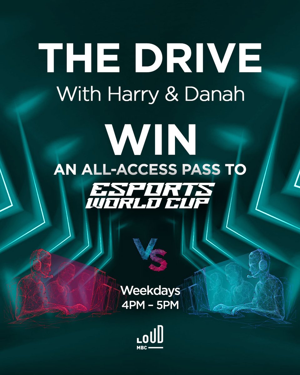 🚨 NEW GIVEAWAY ALERT 🚨 
Tune in The Drive with Harry and Danah every weekday from 4pm to win a full-day all-access pass to the EWC event 🤩🔥
T&amp;C as mentioned on the website apply.