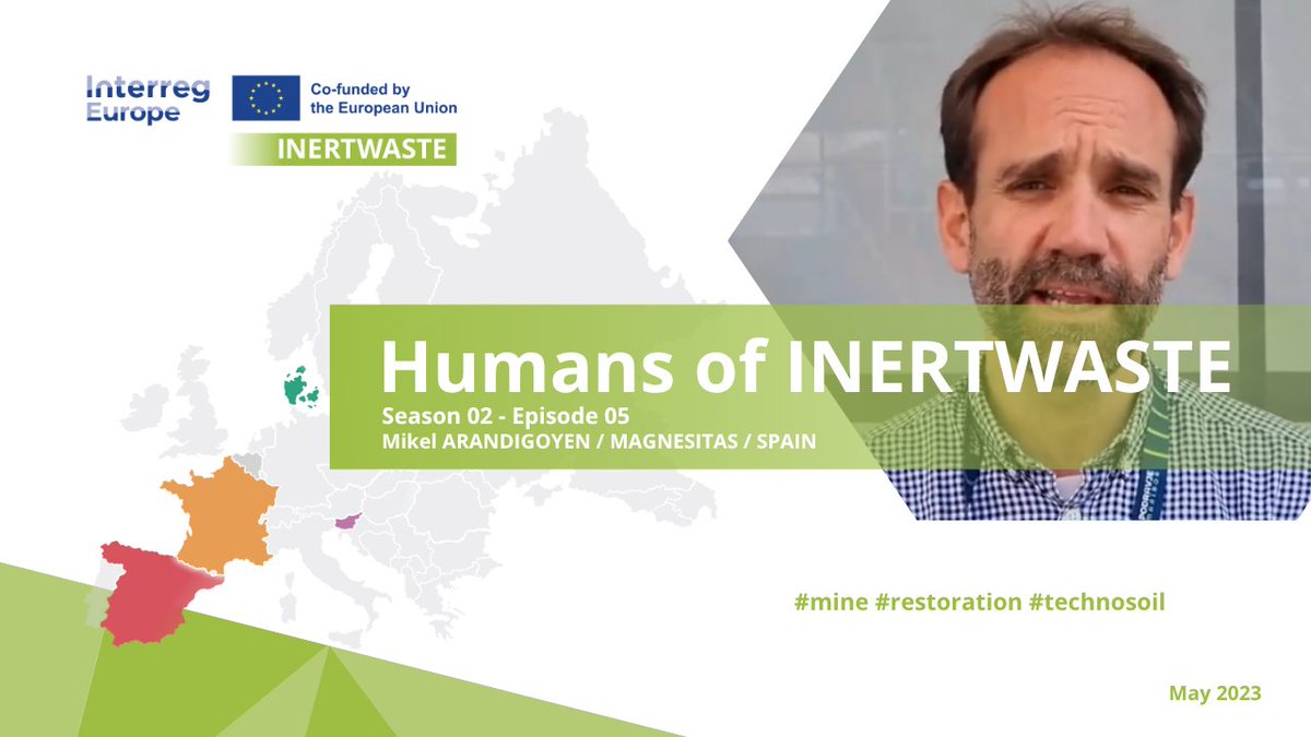 New episode of Humans of INERTWASTE is out!

Are you battling with inert waste accumulation and soil scarcity? Is sustainability important for you when restoring a mine?

Discover Magnesita solution!

interregeurope.eu/inertwaste/new…