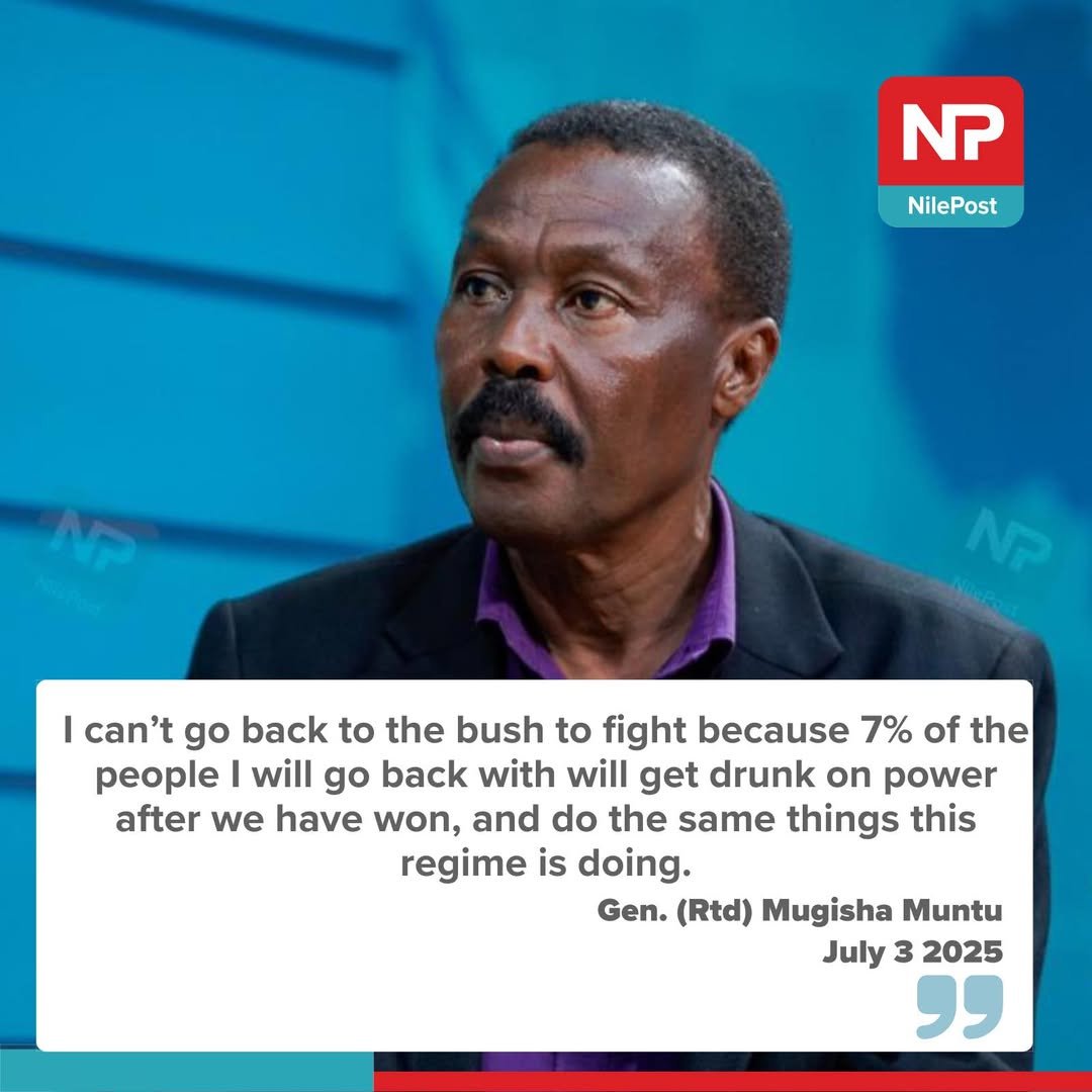 Kakwenza Rukirabashaija (@kakwenzarukira) on Twitter photo Mr. <a href="/mugishamuntu/">Mugisha Muntu</a>, you can use arms against this rouge government and come out to be an exceptional leader as you preach. Or are you saying that you are also susceptible to being drunk on power? LOL Mr. <a href="/mugishamuntu/">Mugisha Muntu</a>, you can use arms against this rouge government and come out to be an exceptional leader as you preach. Or are you saying that you are also susceptible to being drunk on power? LOL