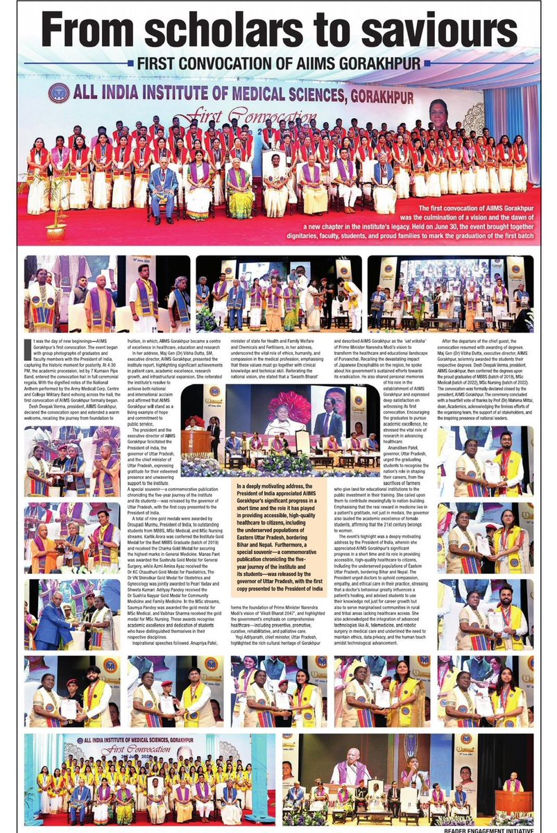 AIIMS Gorakhpur (@aiims_gkp) on Twitter photo 🎓 Historic Moment! AIIMS Gorakhpur celebrates its 1st Convocation, marking a major milestone in its journey of medical excellence. 📖📖 #Convocation # #TOI <a href="/vibs1958/">Vibha Dutta</a> <a href="/myogiadityanath/">Yogi Adityanath</a> <a href="/JPNadda/">Jagat Prakash Nadda</a> <a href="/mpprataprao/">Prataprao Jadhav</a> <a href="/AnupriyaSPatel/">Anupriya Patel</a> <a href="/ravikishann/">Ravi Kishan</a> <a href="/dmgorakhpur011/">dmgorakhpur01</a> <a href="/MoHFW_INDIA/">Ministry of Health</a> <a href="/PMOIndia/">PMO India</a> 🎓 Historic Moment! AIIMS Gorakhpur celebrates its 1st Convocation, marking a major milestone in its journey of medical excellence. 📖📖 #Convocation # #TOI <a href="/vibs1958/">Vibha Dutta</a> <a href="/myogiadityanath/">Yogi Adityanath</a> <a href="/JPNadda/">Jagat Prakash Nadda</a> <a href="/mpprataprao/">Prataprao Jadhav</a> <a href="/AnupriyaSPatel/">Anupriya Patel</a> <a href="/ravikishann/">Ravi Kishan</a> <a href="/dmgorakhpur011/">dmgorakhpur01</a> <a href="/MoHFW_INDIA/">Ministry of Health</a> <a href="/PMOIndia/">PMO India</a>