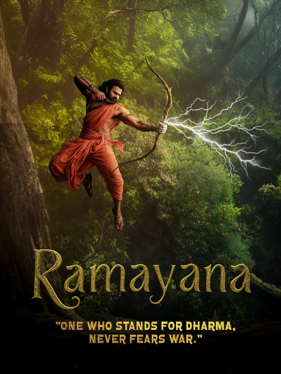 kaliCine (@kalicine) on Twitter photo Here the prabhas version of #RamayanaMovie  poster
जय श्री राम
#Prabhas #RamayanaGlimpse Here the prabhas version of #RamayanaMovie  poster
जय श्री राम
#Prabhas #RamayanaGlimpse