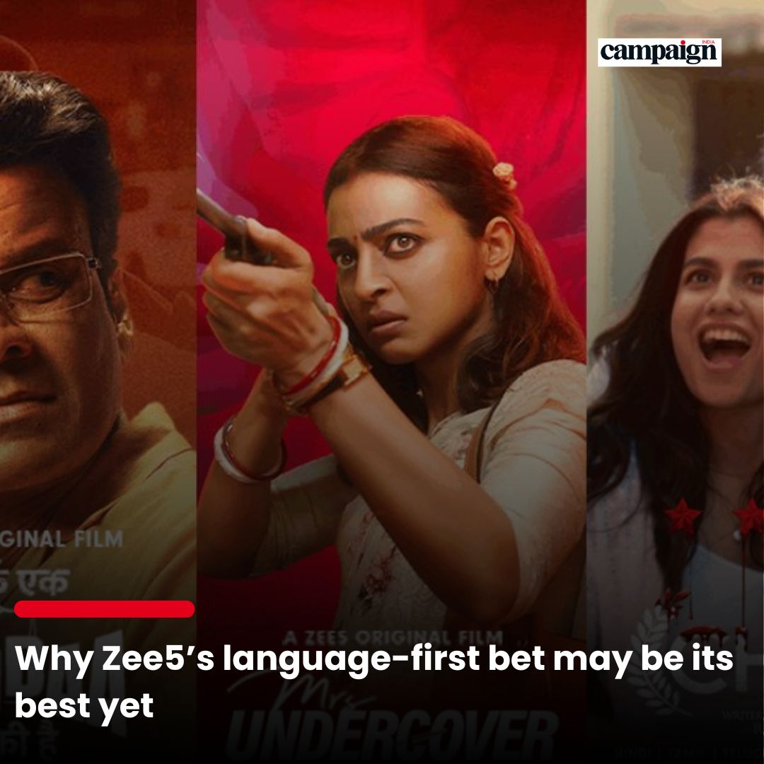 As India’s OTT battle intensifies, the streaming platform goes hyperlocal with tech-backed storytelling and tier-2 targeting.

Read more at: campaignindia.in/article/why-ze…