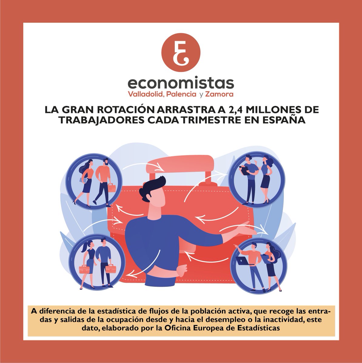 "La Gran Rotación arrastra a 2,4 millones de trabajadores cada trimestre en España"

<a href="/elEconomistaes/">elEconomista.es</a>  👉shorturl.at/DKiby

#ECOnomistasVAlor
