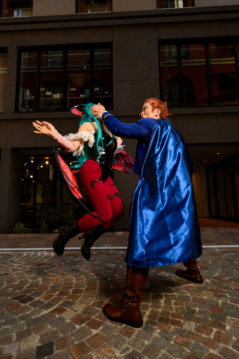 BloodR99's tweet image. 【 ヴァンパイア 】
Cos

デミトリVSモリガン

デミトリ（@sakurabaphoto）
📷️（ @TakeaPhos ）

#FORCESUMMIT 
#フォースサミット
#フォースサミット2025
#Darkstalkers