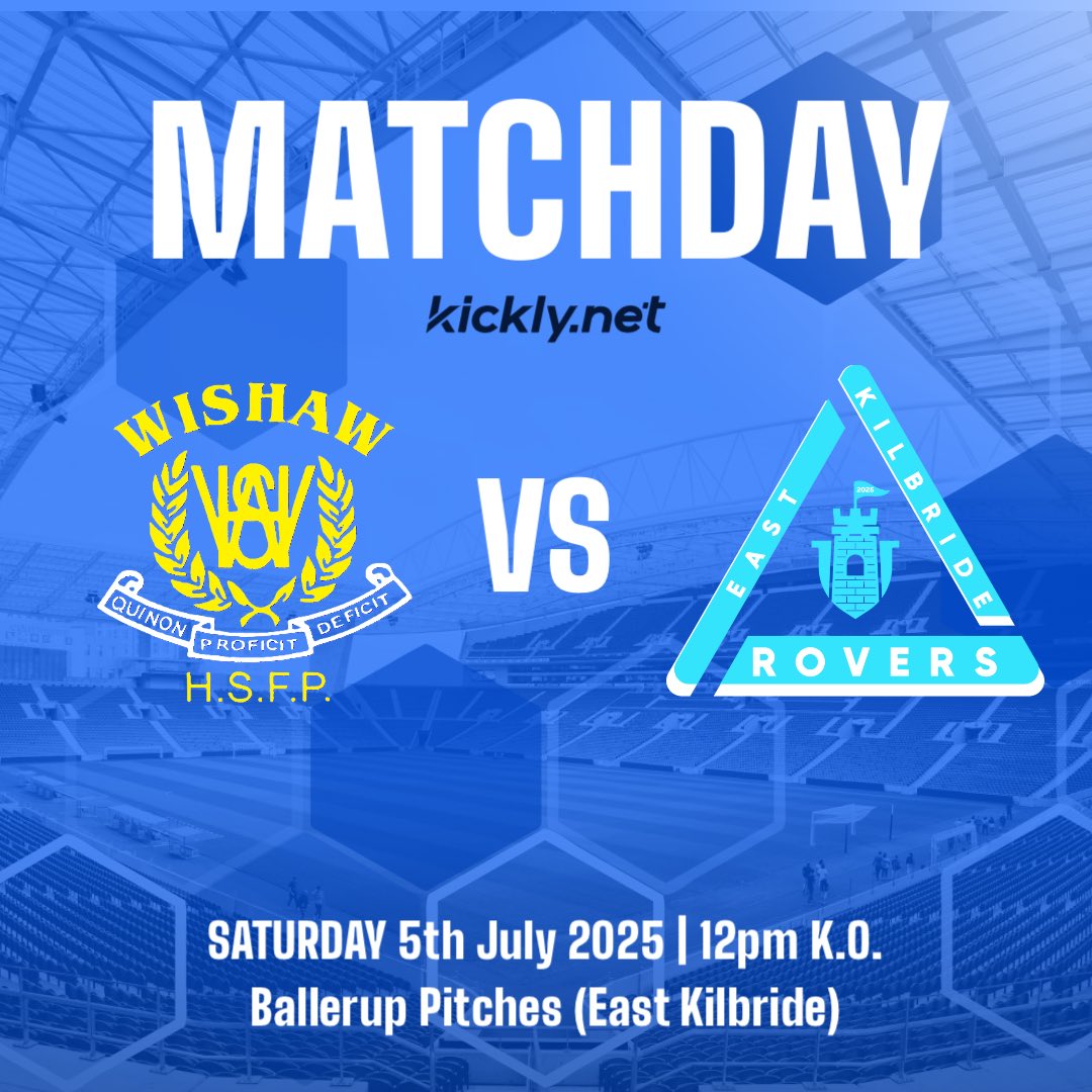 WishawHighFPSM's tweet photo. Wishaw High go up against league newcomers EK Rovers this weekend in our second preseason friendly. 

Mon the wishy 🔵🟡 https://t.co/u1QrQeYNGm