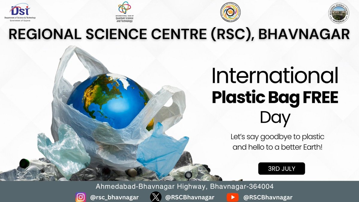 Jaypal_Jadav_11's tweet photo. Today at @RSCBhavnagar, we unite to celebrate #InternationalPlasticBagFreeDay By embracing reusable cotton bags, we take a stand against single-use plastics and protect our planet.  💚 #PlasticBagFreeDay  #SustainableCampus  #GreenBhavnagar https://t.co/CguOvrT597