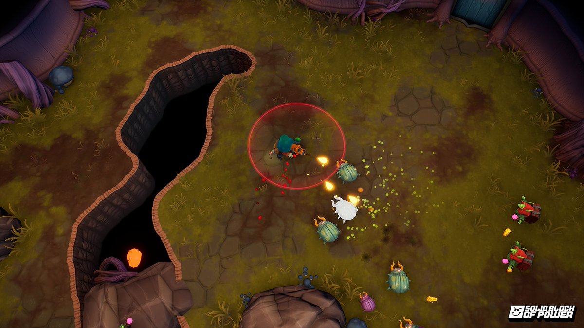 s_blockofpower's tweet photo. We are Solid Block of Power, and we are working on Project Mushroom! It's a cosy action-adventure game with roguelike elements where you play as mushroom people! 

Explore the dangerous depths of an ancient tree, and grow your own weapons in your garden.
#UnrealEngine5 #indiedev https://t.co/eI7JDVRJlr