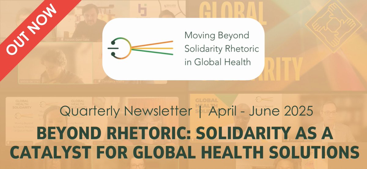 🚨 The latest Global Health Solidarity Project Newsletter Is Here!🚨

BEYOND RHETORIC: SOLIDARITY AS A CATALYST FOR GLOBAL HEALTH SOLUTIONS

🔸Is solidarity still possible in an era of shrinking global health funding and growing inequalities?

🔸How can individual actions combine