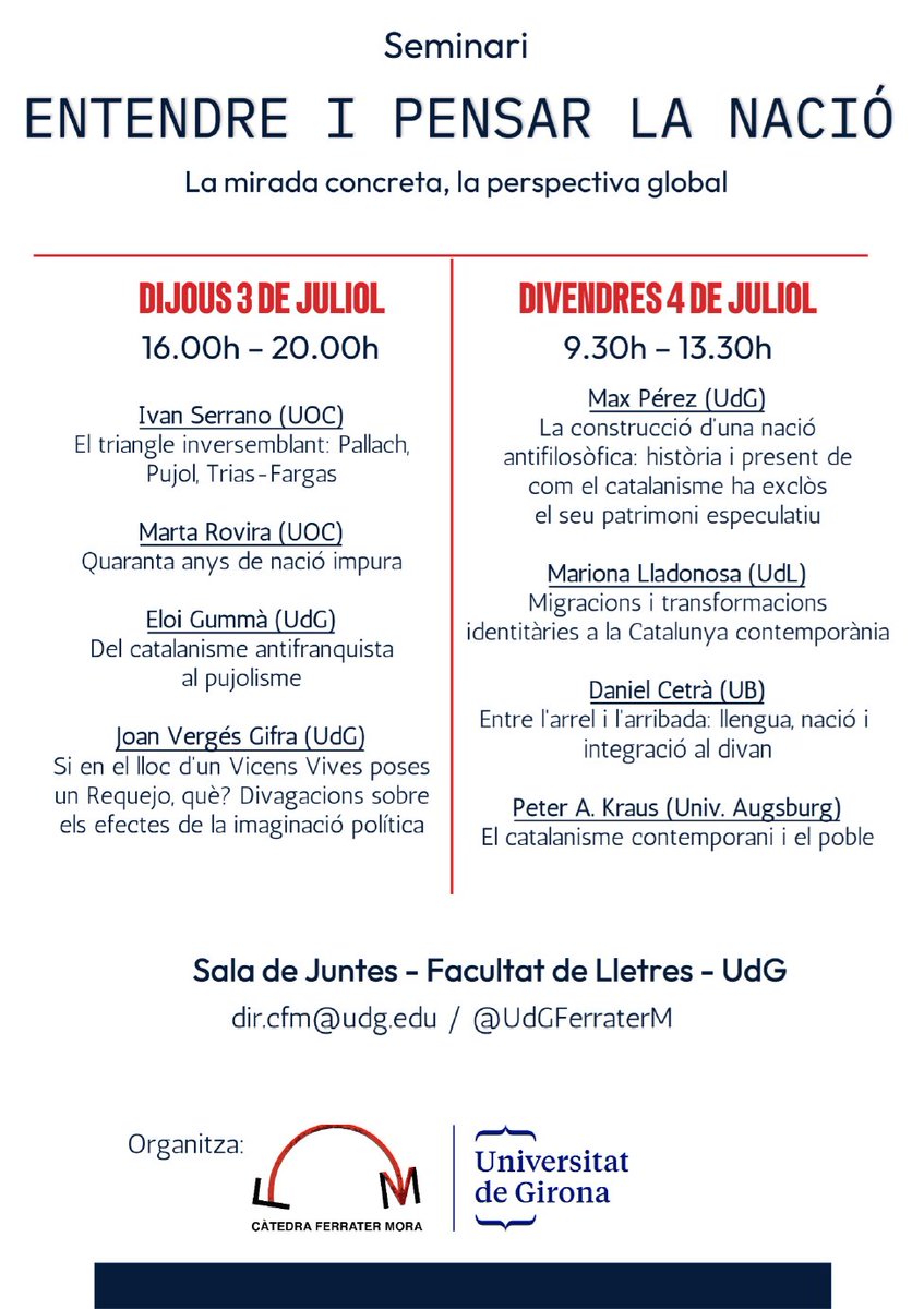 Daniel Cetrà (@danicetra) on Twitter photo Avui i demà, a Girona, parlant de pensament polític i catalanisme a les xerrades que organitza la <a href="/UdGFerraterM/">CàtedraFerraterMora</a>! Content de formar-ne part 😊 Avui i demà, a Girona, parlant de pensament polític i catalanisme a les xerrades que organitza la <a href="/UdGFerraterM/">CàtedraFerraterMora</a>! Content de formar-ne part 😊