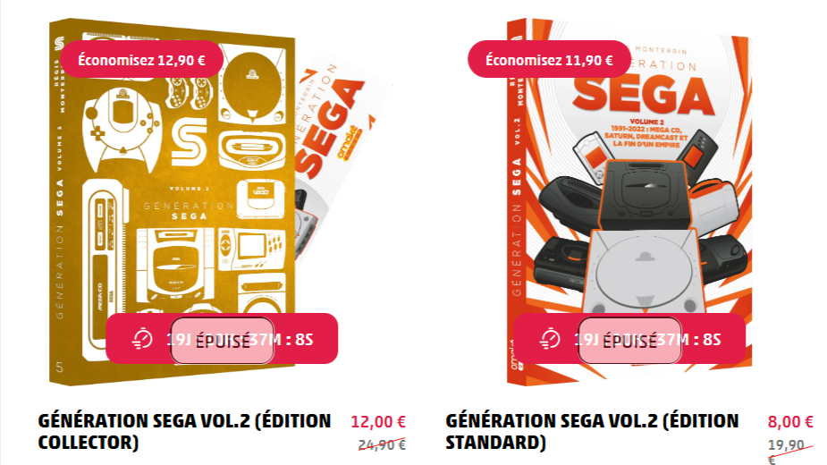 Lecture Gaming (@lecture_gaming) on Twitter photo Je prends enfin le temps de profiter des soldes en ligne et je commence par <a href="/omakebooks/">Omake Books</a>. J'avais déjà en tête les titres à prendre et je vois avec effroi 😱que les deux versions de Génération Sega vol.2 sont épuisés 😭😭 Je prends enfin le temps de profiter des soldes en ligne et je commence par <a href="/omakebooks/">Omake Books</a>. J'avais déjà en tête les titres à prendre et je vois avec effroi 😱que les deux versions de Génération Sega vol.2 sont épuisés 😭😭
