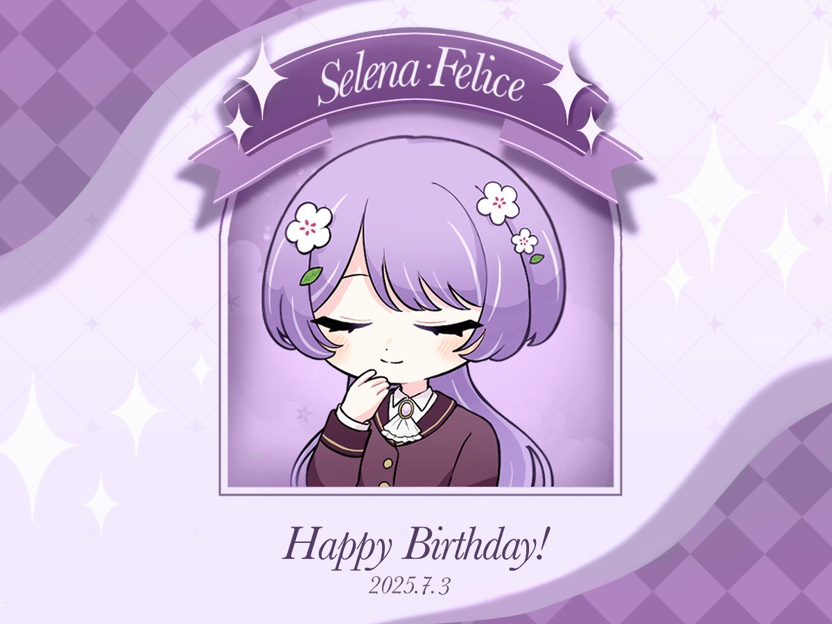 Intron_TL's tweet photo. ✧ 2025.7.3  ✧

Happy Birthday‼︎ 7/3は【セリーナフェリーチェ】様のお誕生日です
素敵な一年をお過ごしください💫 https://t.co/ldCtOuYC2m