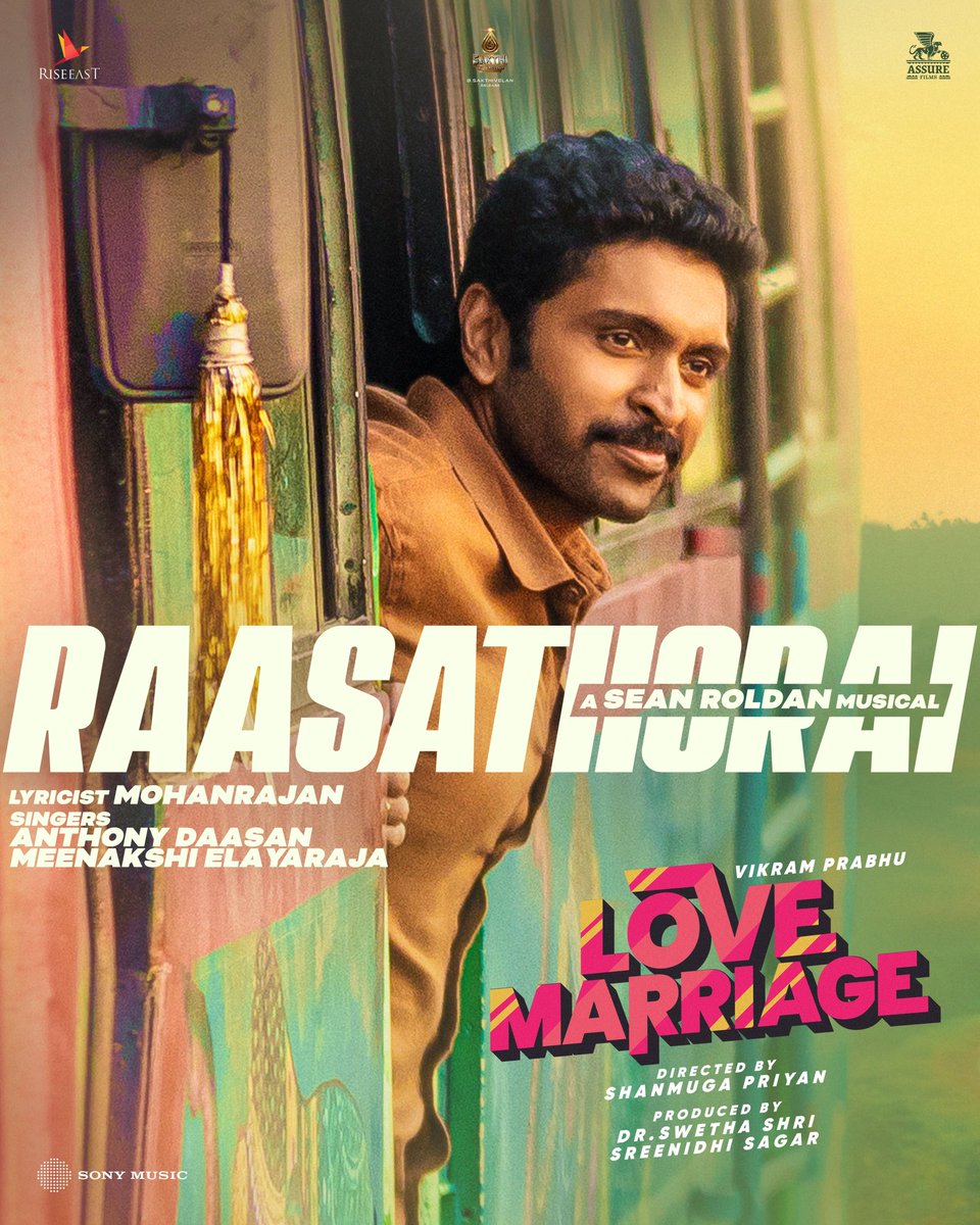 Assure Films (@assurefilms) on Twitter photo Beautiful Folk, Melody “RaasaThorai” Video song from #LoveMarriage is out now 🥳🎉
🔗 youtu.be/_vr2tzbCegE
Enjoy the wholesome, family entertainer in theatres now ❤️
Directed by <a href="/Director_Priyan/">shanmuga priyan</a> 🎬
A <a href="/RSeanRoldan/">Sean Roldan</a> musical 🎶
<a href="/iamVikramPrabhu/">Vikram Prabhu</a> <a href="/sush_bhat94/">Sushmitha Bhat</a> <a href="/Meenakshidine0/">Meenakshi Dinesh</a> Beautiful Folk, Melody “RaasaThorai” Video song from #LoveMarriage is out now 🥳🎉
🔗 youtu.be/_vr2tzbCegE
Enjoy the wholesome, family entertainer in theatres now ❤️
Directed by <a href="/Director_Priyan/">shanmuga priyan</a> 🎬
A <a href="/RSeanRoldan/">Sean Roldan</a> musical 🎶
<a href="/iamVikramPrabhu/">Vikram Prabhu</a> <a href="/sush_bhat94/">Sushmitha Bhat</a> <a href="/Meenakshidine0/">Meenakshi Dinesh</a>