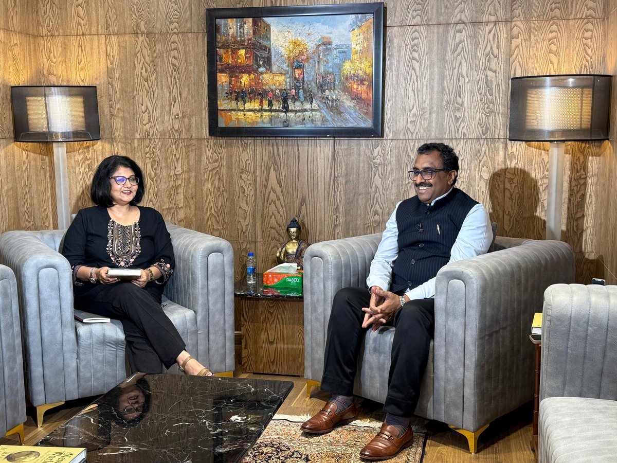 10 pm tonite <a href="/rammadhav_/">Ram Madhav</a> on his new book,The New World -the realignments in the global order, Rise of China, Assertive Russia, Decline of the western influence &amp; Building Brand Bharat. Development, Growth but dont lose our cultural &amp; civilizational uniqueness #Dharmocracy <a href="/NewsX/">NewsX World</a>